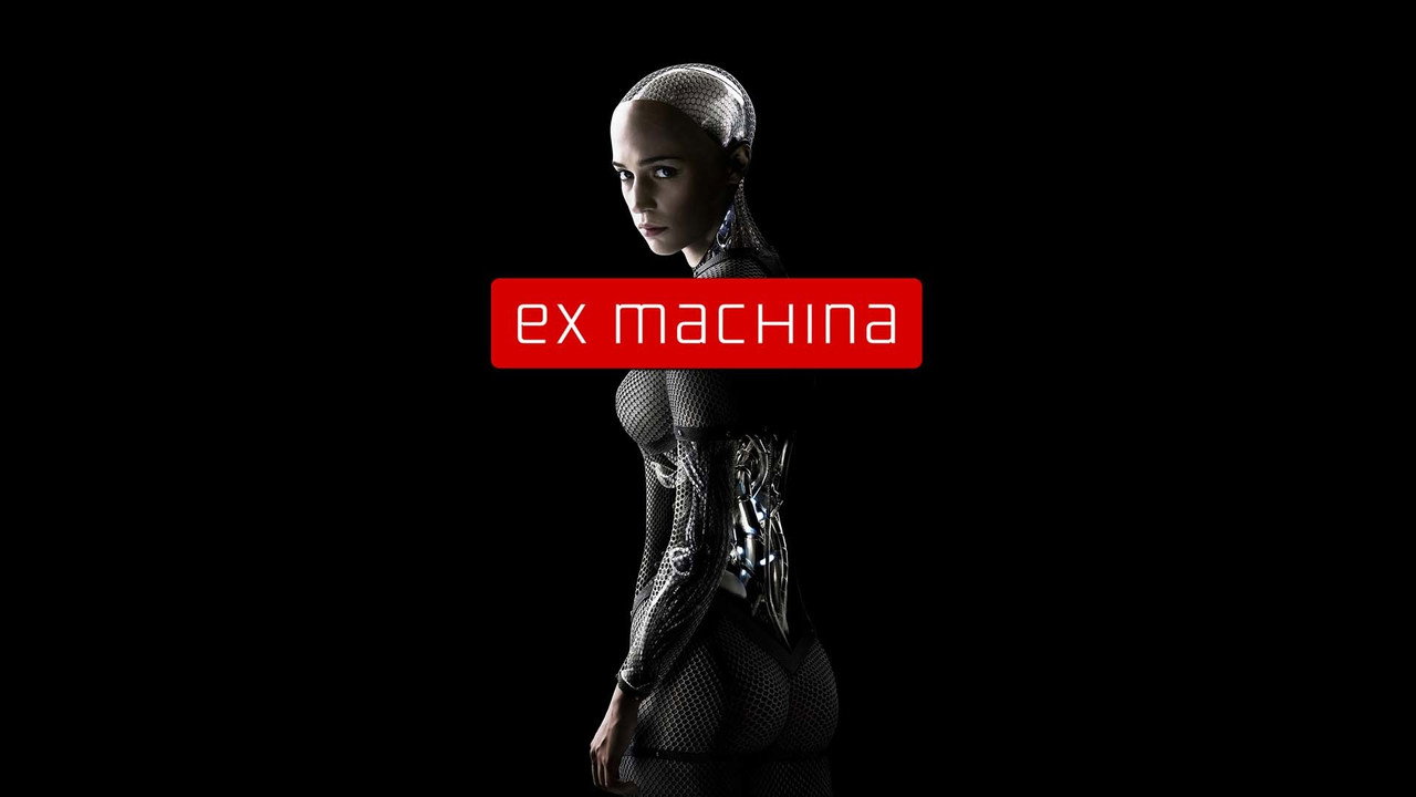 Ex Machina movie backdrop showing AI themes