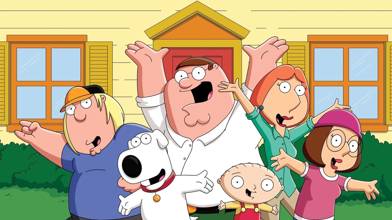 Family Guy backdrop showing the Griffin family