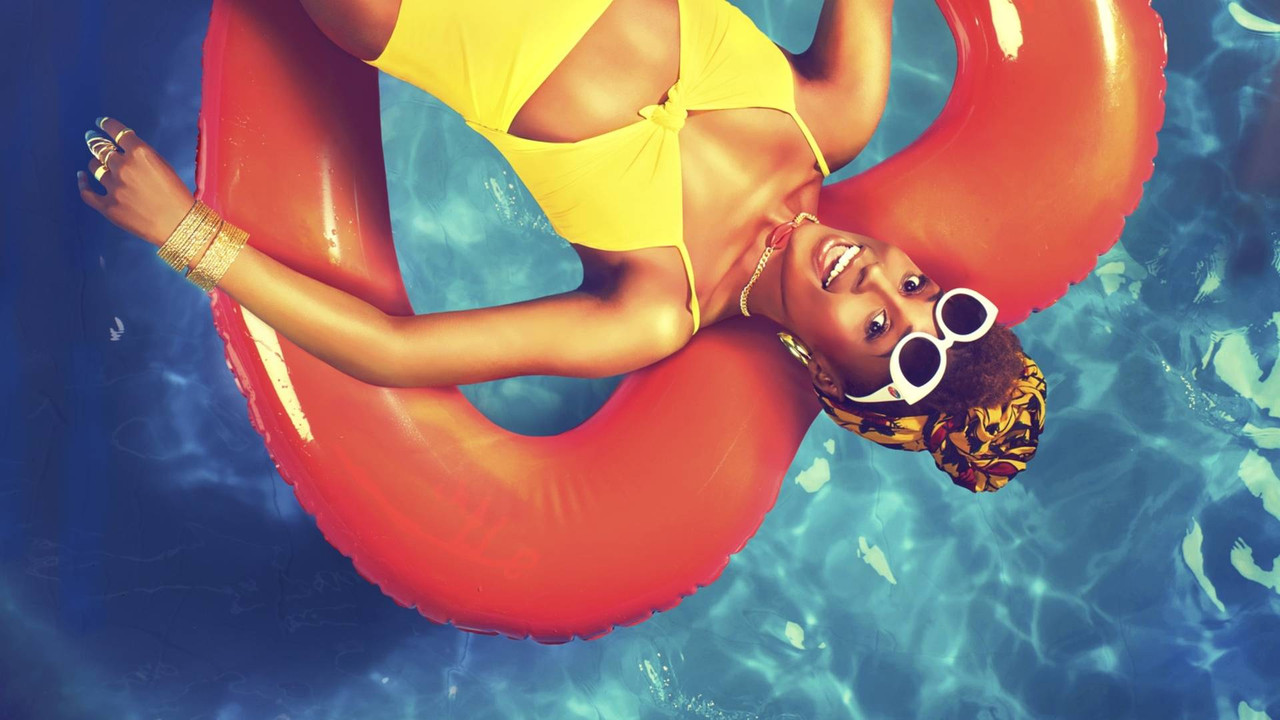 Insecure HBO series backdrop featuring Issa Rae
