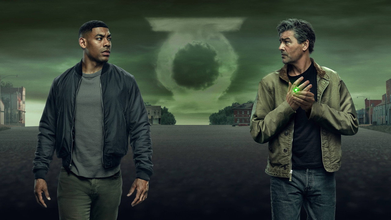 Lanterns HBO series backdrop featuring the Green Lantern